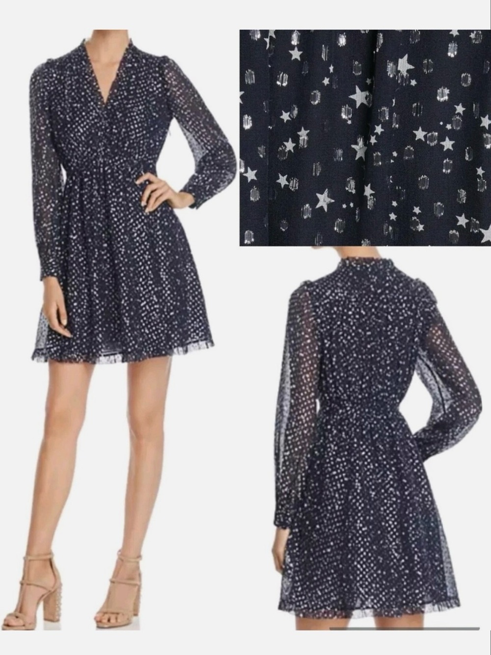 kate spade Navy Blue Floral Midi Dress 👗